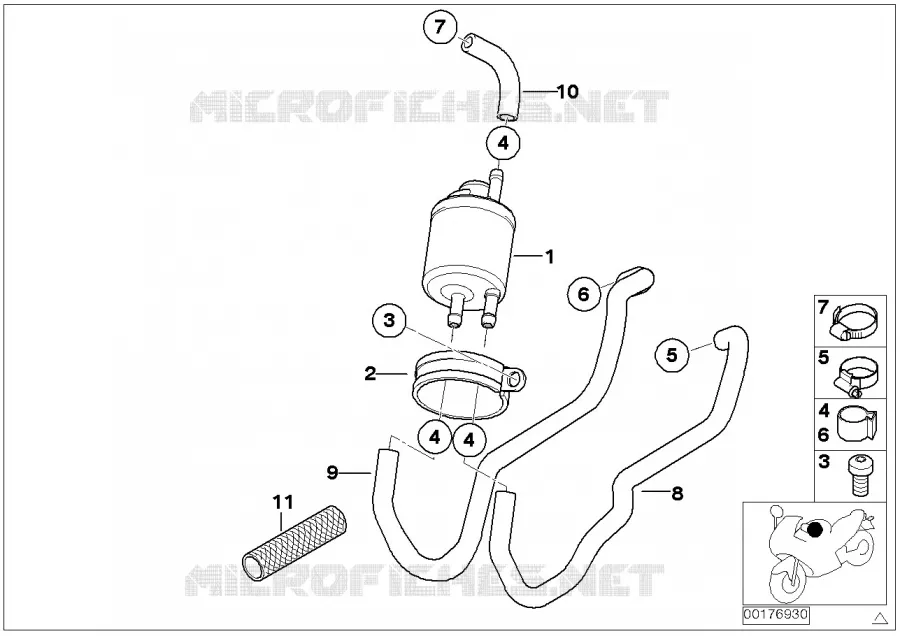 Distr.de carburant/regulat. de pression BMW Motorrad BMW Motorrad F 650 2003   R13 (0175,0185)
