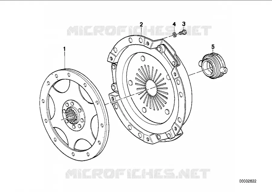 Embrayage - pièces singul. BMW Motorrad Motor A61 1997   A61 (9251)