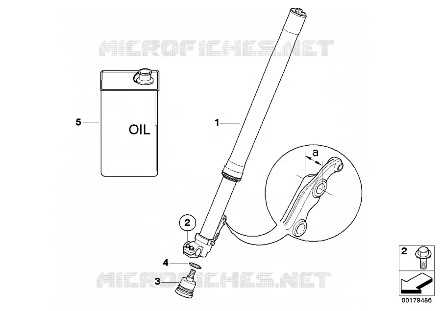 Fourche telescopique BMW Motorrad BMW Motorrad F 800 2006 K7x  K72 (0219,0229)