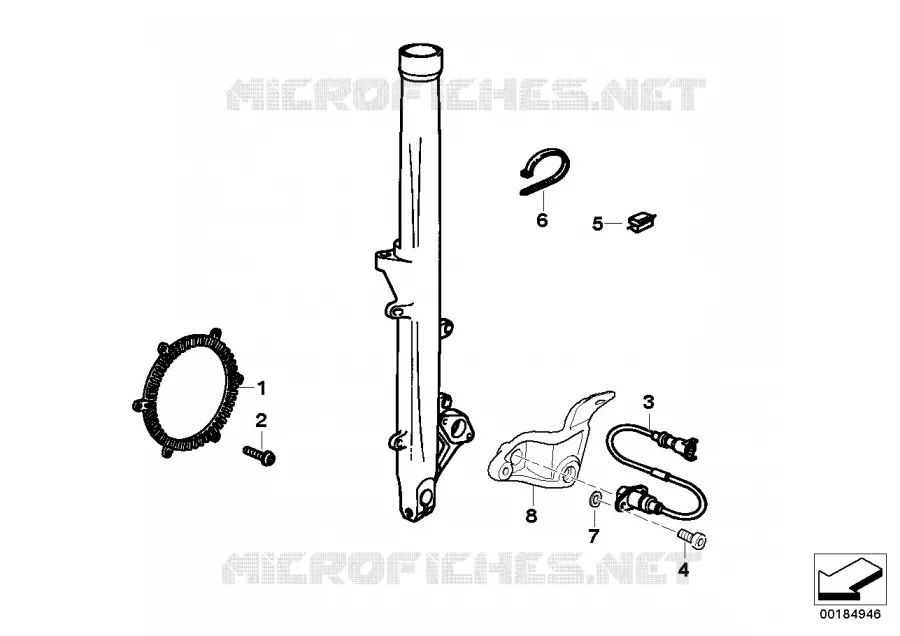 Frein de roue avant capteur BMW Motorrad BMW Motorrad F 650 2003   R13 (0175,0185)