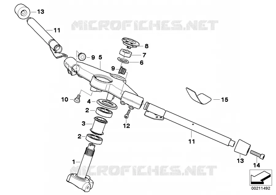 Guidon/fixation BMW Motorrad BMW Motorrad K 1300 2007 K4x 4 cyl.  K43 (0518,0519)