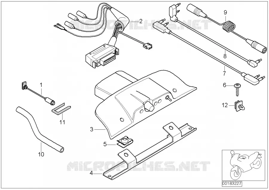 Interphone V.O.I.C.E CD-Radio BMW Motorrad BMW Motorrad K 1200 1997 4 cyl. 4 soup.  K589 (0545,0555)