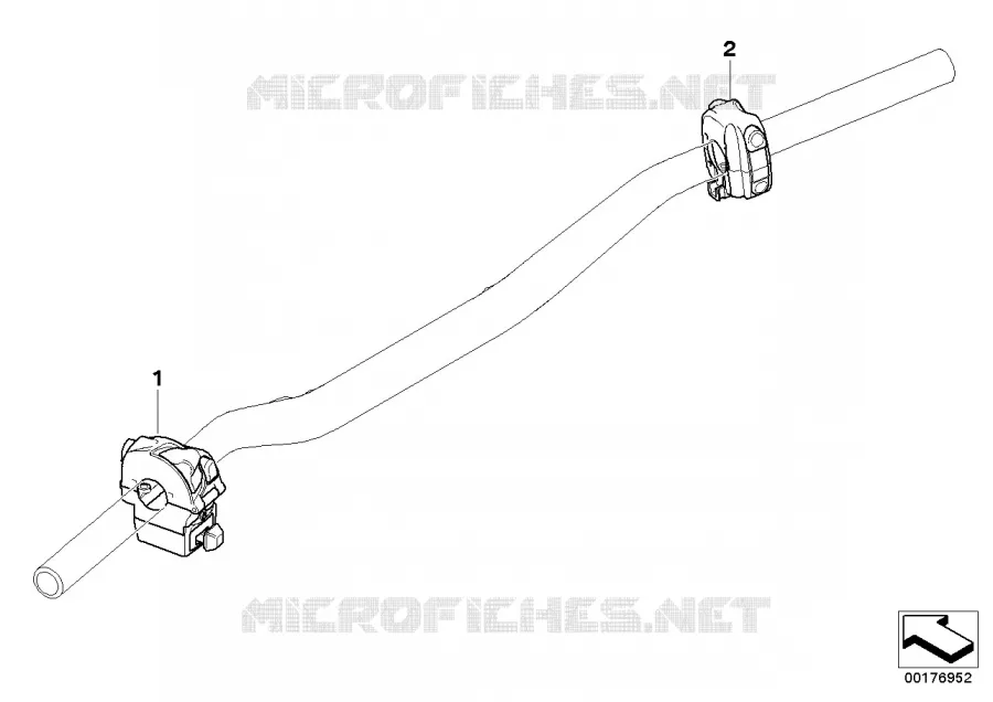 Interrupteur combine au guidon BMW Motorrad BMW Motorrad G 650 2010   R13 (0136, 0146)