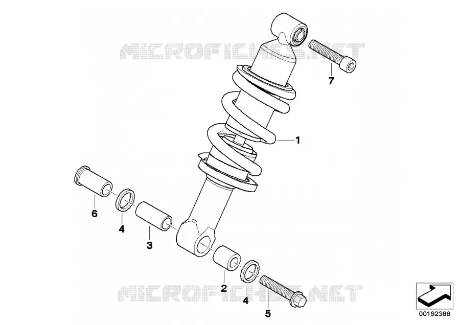 Jambe de suspension avant BMW Motorrad BMW Motorrad K 1300 2007 K4x 4 cyl.  K44 (0538,0539)