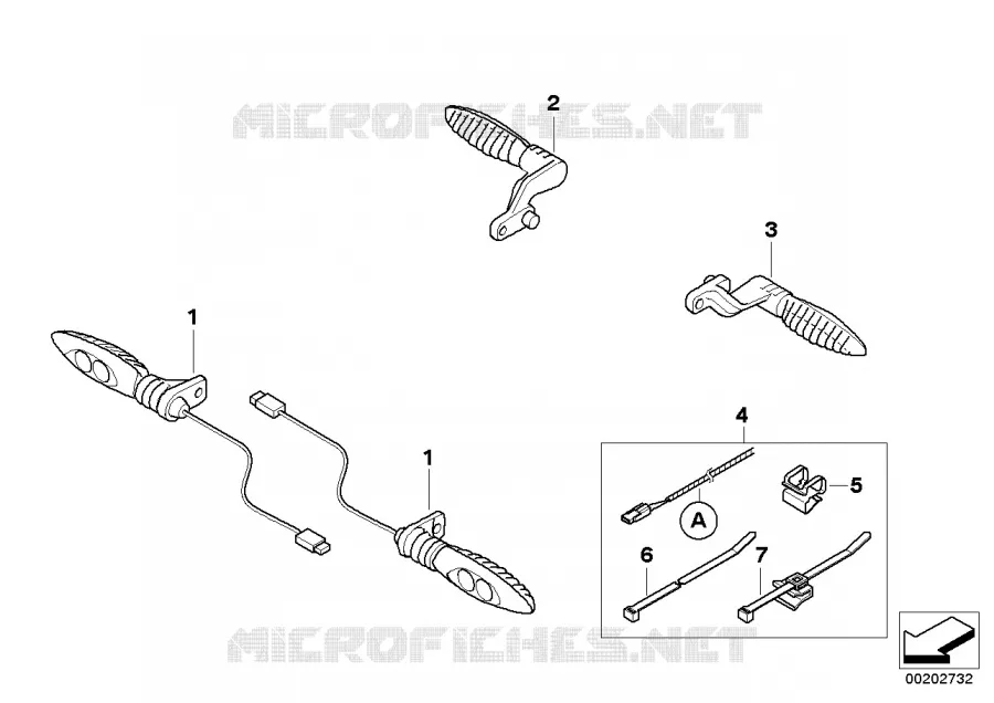 Kit post-équipt clignotant à LED BMW Motorrad BMW Motorrad R 1200 2002 K2x  K25 (0307,0317)
