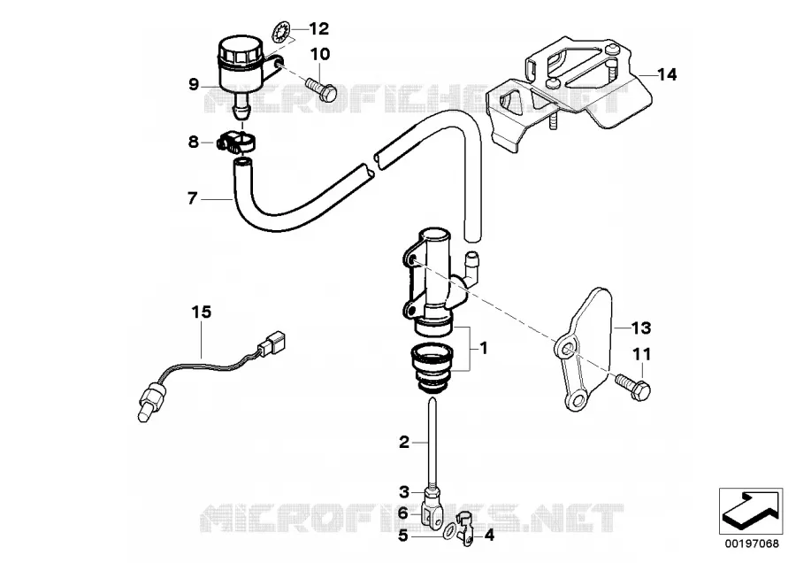 Maitre-cylindre de frein BMW Motorrad BMW Motorrad G 650 2006 X  K15 (0164,0194)