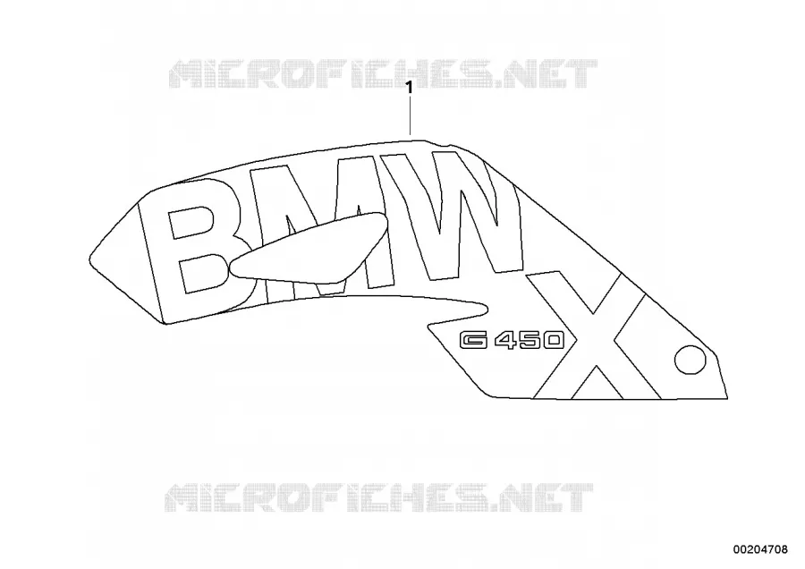 Monogramme BMW Motorrad BMW Motorrad G 450 2007 X  K16 (0145)