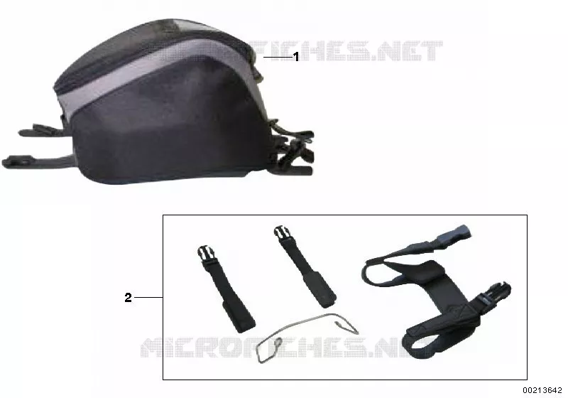Poche de réservoir K40 BMW Motorrad BMW Motorrad K 1300 2007 K4x 4 cyl.  K40 (0508,0509)