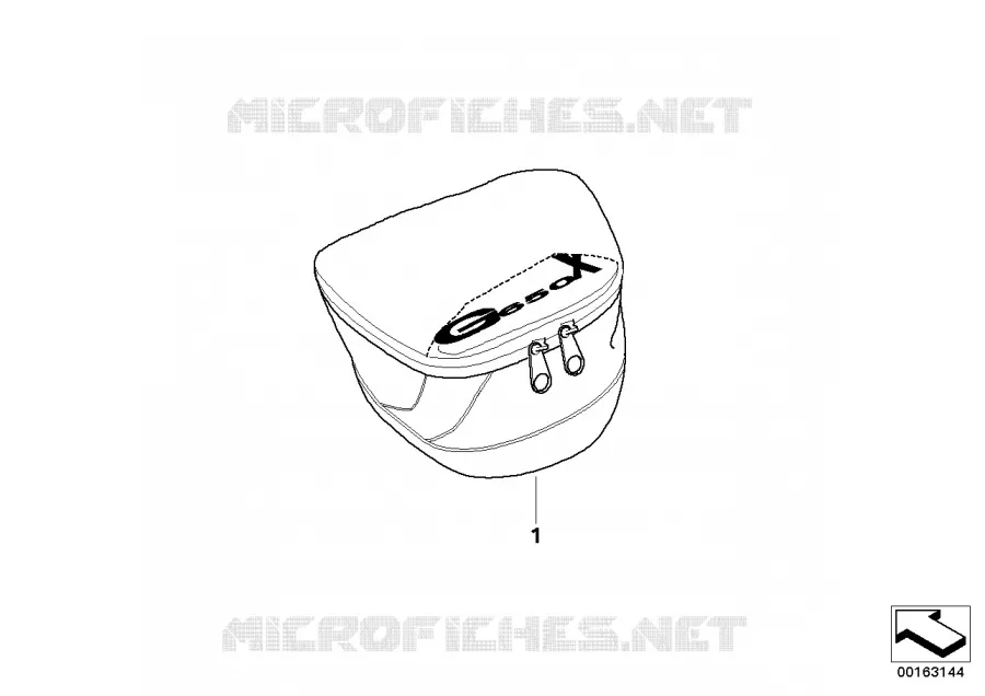 Pochette arrière BMW Motorrad BMW Motorrad G 650 2006 X  K15 (0167,0197)