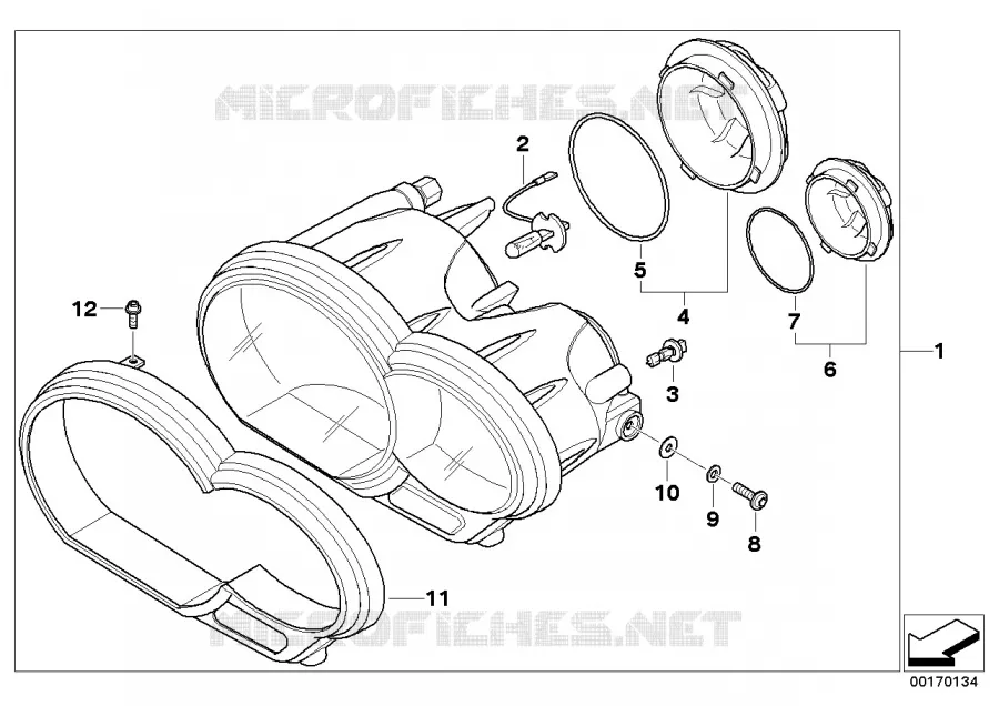 Projecteur BMW Motorrad BMW Motorrad F 800 2006 K7x  K72 (0219,0229)
