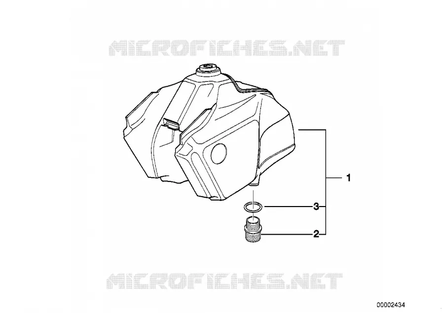 Réservoir à carburant PD BMW Motorrad BMW Motorrad Classic R 100 1990 2V (90-95)  R100