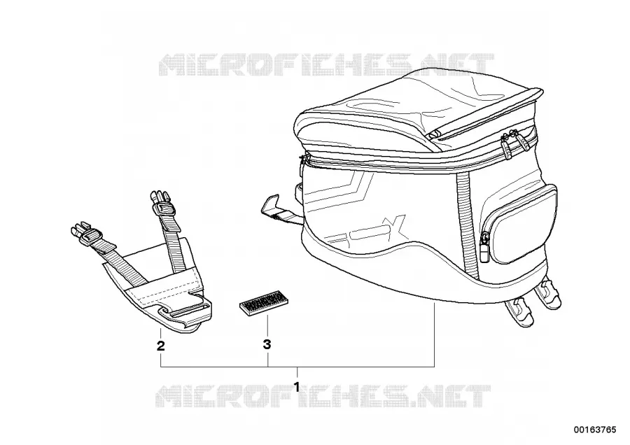 Sacoche de réservoir BMW Motorrad BMW Motorrad G 650 2006 X  K15 (0164,0194)