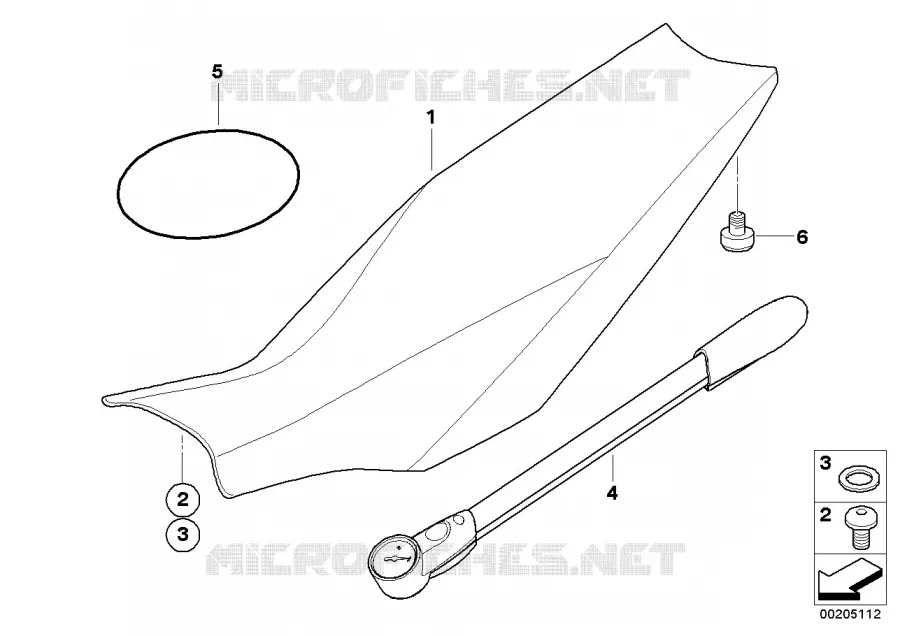Selle BMW Motorrad BMW Motorrad G 650 2006 X  K15 (0167,0197)