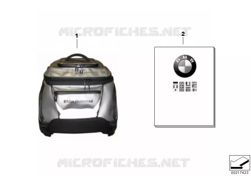 Softbag petit BMW Motorrad BMW Motorrad K 1200 2003 K4x 4 cyl.  K40 (0581,0591)
