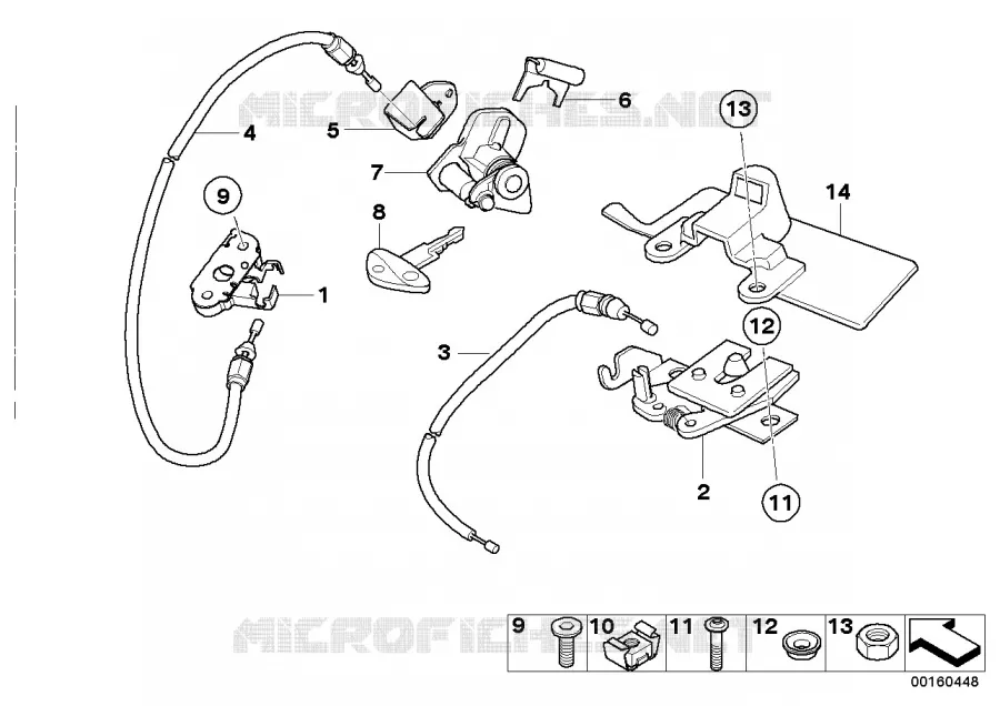 Verrouillage de selle BMW Motorrad BMW Motorrad G 650 2006 X  K15 (0167,0197)