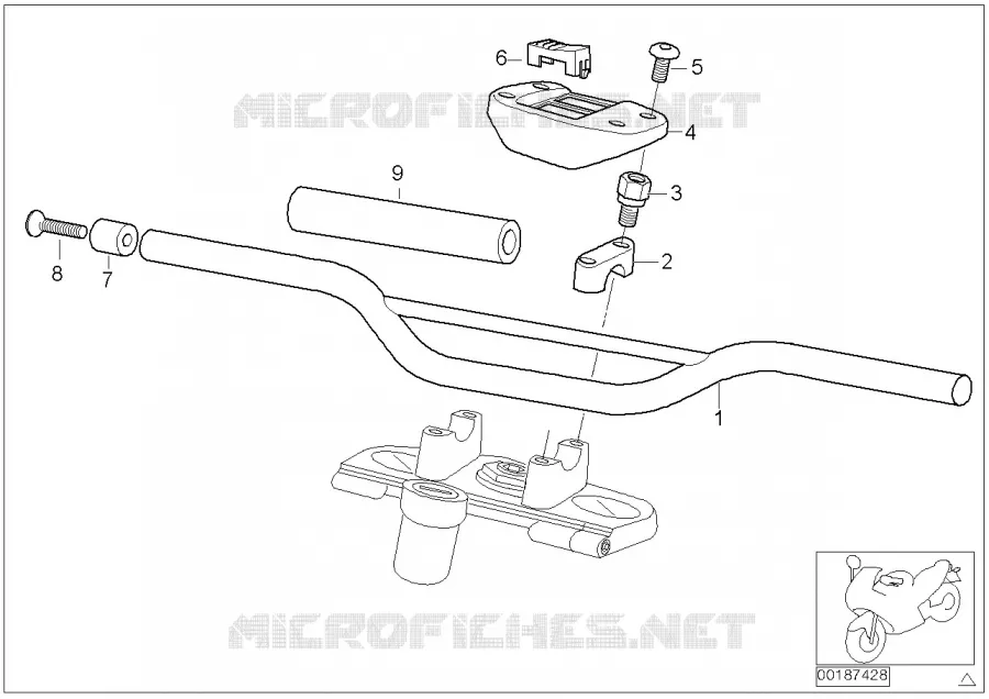 guidon BMW Motorrad BMW Motorrad F 650 1999   R13 (0172,0182)