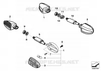 Clignotants Feux R 1100 bmw-moto 1993 4V 55211