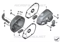 Couvre culasse/Pièces de montage Moteur R 1200 bmw-moto 2008 K2x 59984
