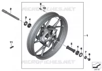 Jante en fonte AV Roues et pneus R 1200 bmw-moto 2014 K5x 56778