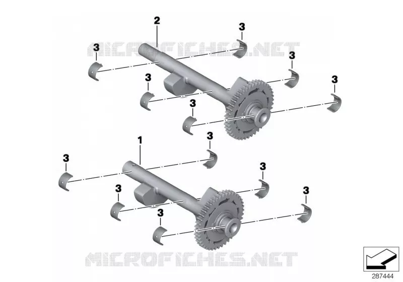 Arbre de compensation BMW Motorrad BMW Motorrad C 650 2011   K19 (0133, 0134)