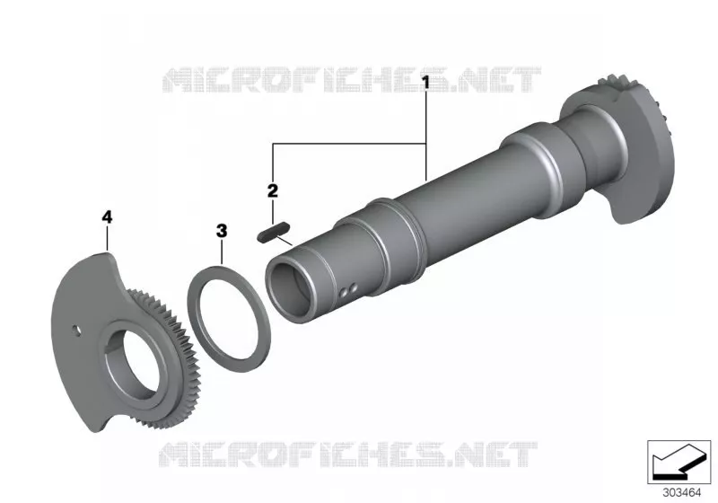 Arbre de compensation BMW Motorrad BMW Motorrad R 1200 2013 K5x  K53 (0A04, 0A14)