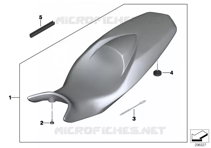 Banquette basse BMW Motorrad BMW Motorrad F 800 2013 K7x  K73 (0B04, 0B14)