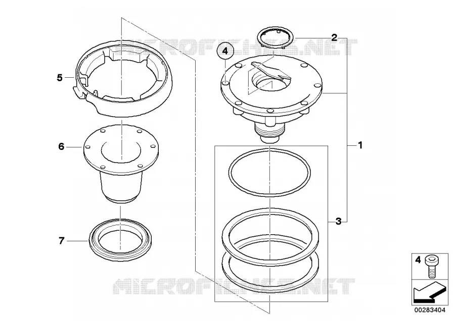 Bouchon de réservoir BMW Motorrad BMW Motorrad F 650 1999   R13 (0172,0182)