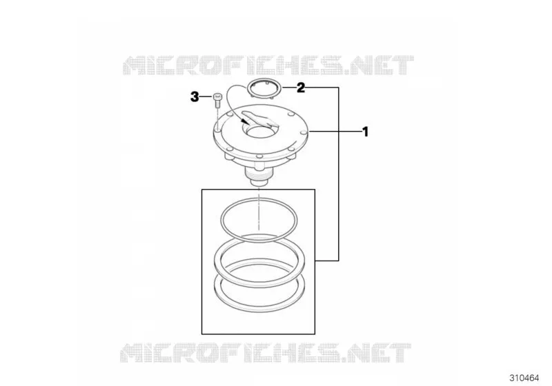 Bouchon de réservoir BMW Motorrad BMW Motorrad R 1200 2002 K2x  K25 (0307,0317)