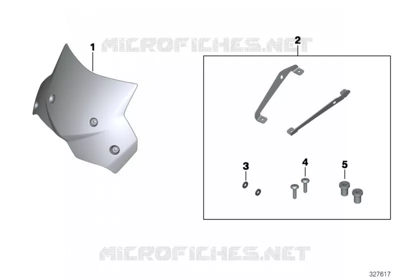 Bulle, petite, teintée BMW Motorrad BMW Motorrad F 700 2014 K7x  K70 (0B06, 0B16)