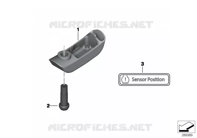 Capteur RDC roue avant BMW Motorrad BMW Motorrad F 800 2011 K7x  K71 (0B03, 0B13)