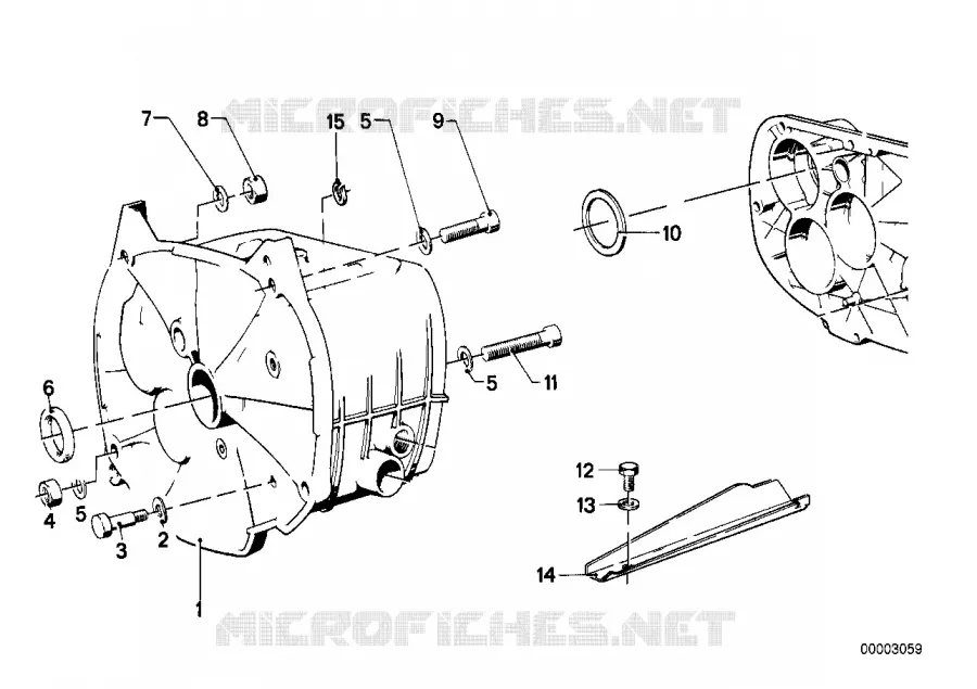 Ccarter de boîte vitesses/pieces/joints BMW Motorrad BMW Motorrad Classic R 80 1980 2V (80-92)  R80