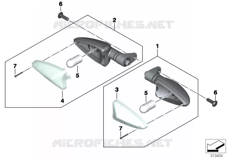 Clignotants avant BMW Motorrad BMW Motorrad G 650 2010   R13 (0188,0189)