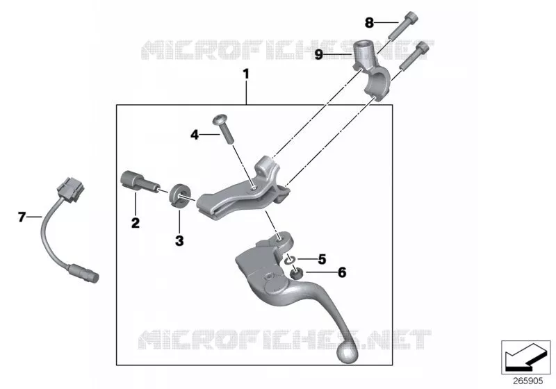 Commande de débrayage BMW Motorrad BMW Motorrad G 650 2010   R13 (0188,0189)