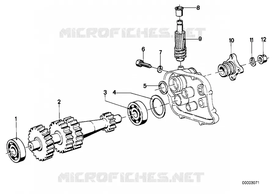 Commande du compteur de vitesse BMW Motorrad BMW Motorrad Classic R 50 1969 Boxer (69-76)  R50