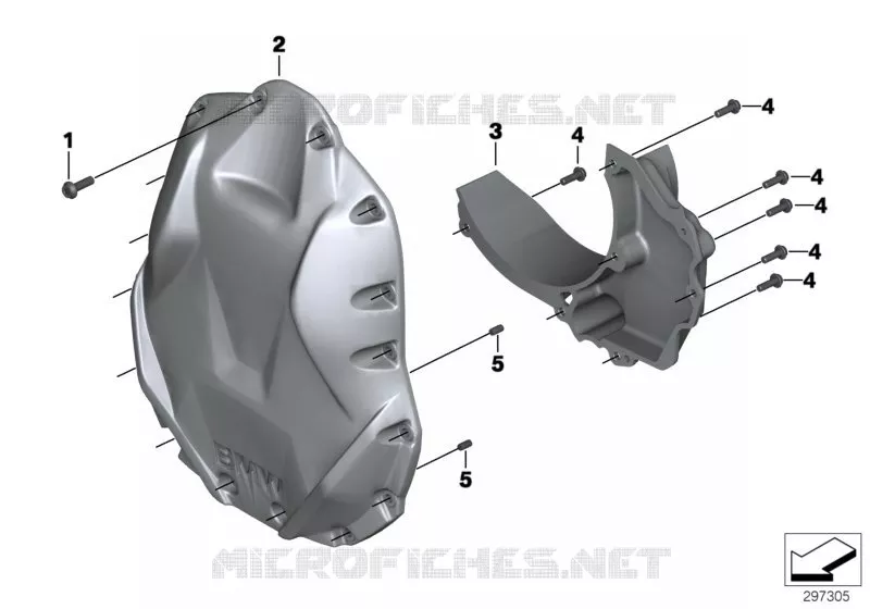 Couvercle avant / réservoir dhuile BMW Motorrad BMW Motorrad R 1200 2015 K5x  K50 (0A51, 0A61)