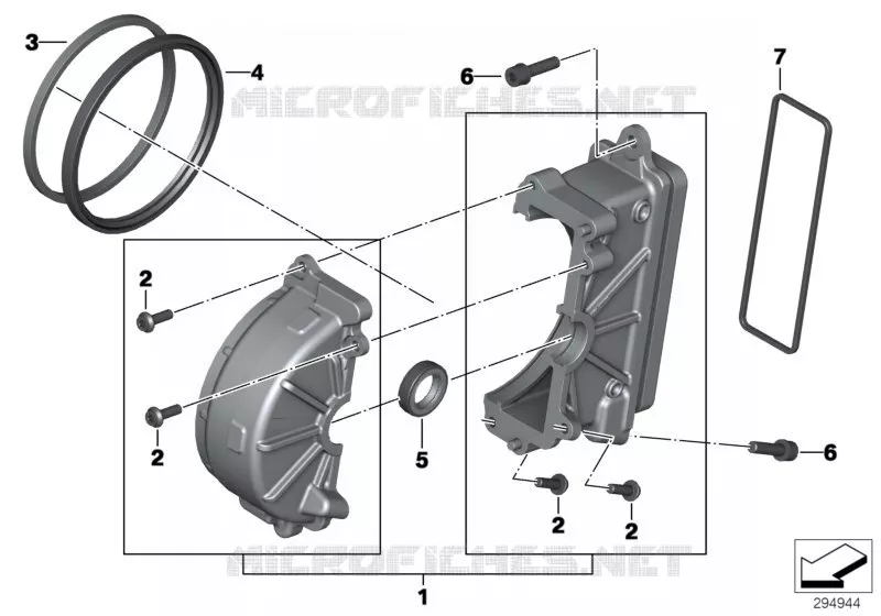 Couvre-pignons bras oscillant arrière BMW Motorrad BMW Motorrad C 650 2014   K19 (0C05, 0C15)