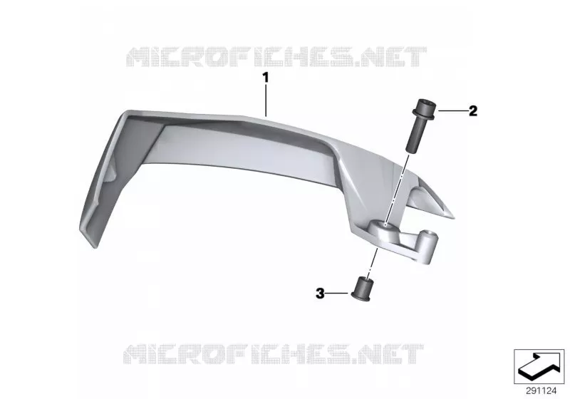 Déflecteur dair BMW Motorrad BMW Motorrad C 650 2014   K19 (0C05, 0C15)