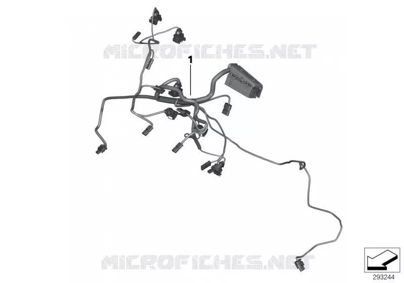 Faisceau de câbles du moteur BMW Motorrad BMW Motorrad F 800 2013 K7x  K73 (0B04, 0B14)