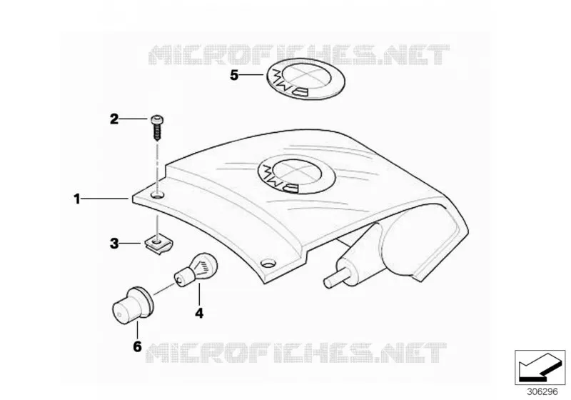 Feu arrière BMW Motorrad BMW Motorrad K 1200 1996 4 cyl. 4 soup.  K589 (0544,0554)