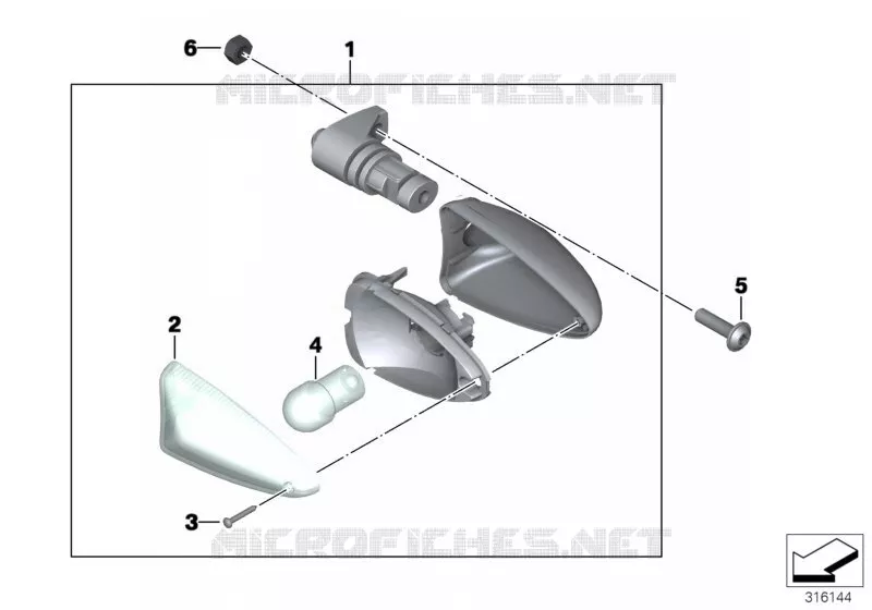 Feu clignotant BMW Motorrad BMW Motorrad G 650 2006 X  K15 (0167,0197)