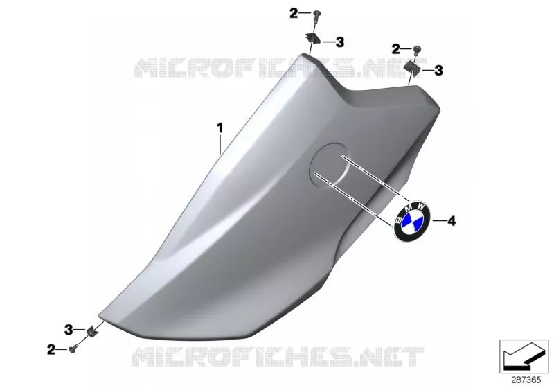 ORIGINAL BANDE DE PARE-CHOCS DÉCORATIVE POUR PEUGEOT 3008 14- 1611182880