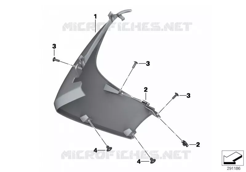 Flanc de énage avant BMW Motorrad BMW Motorrad C 650 2011   K19 (0133, 0134)
