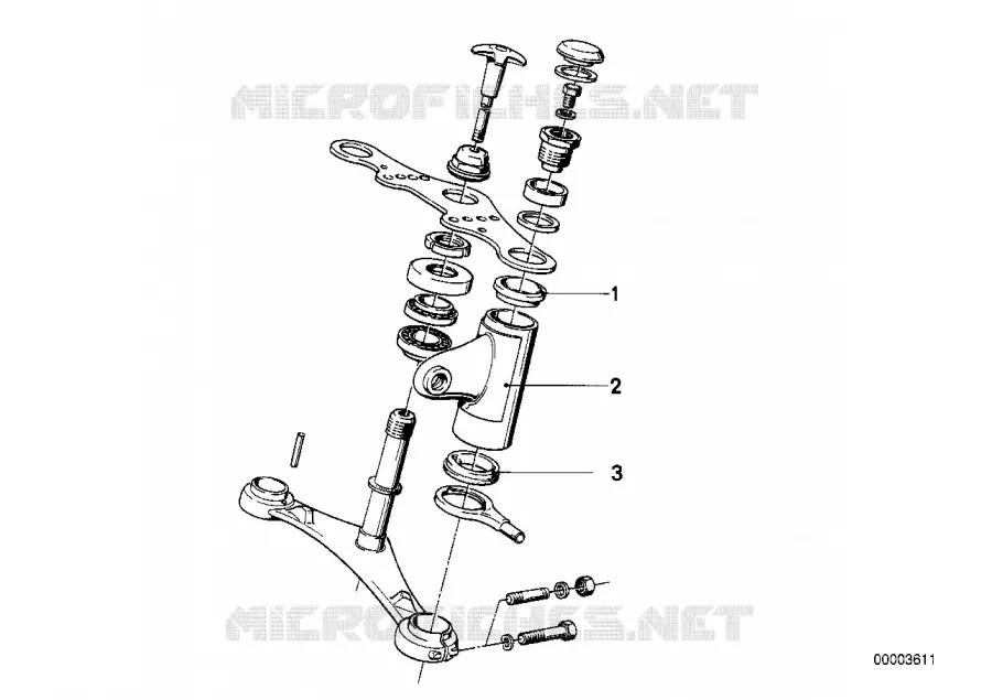 Fourche telesc.-support de phare BMW Motorrad BMW Motorrad Classic R 90 1973 Boxer (69-76)  R90