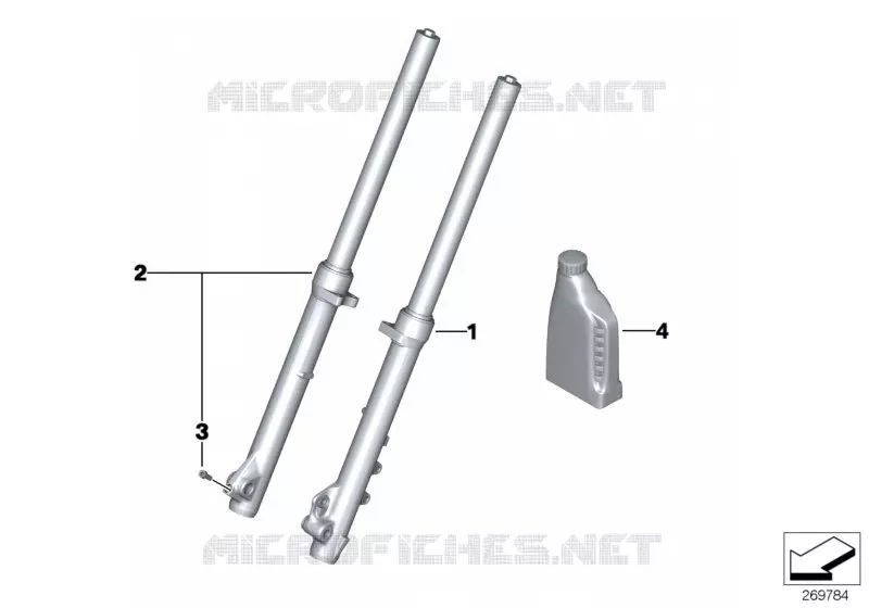 Fourche telescopique BMW Motorrad BMW Motorrad G 650 2010   R13 (0136, 0146)