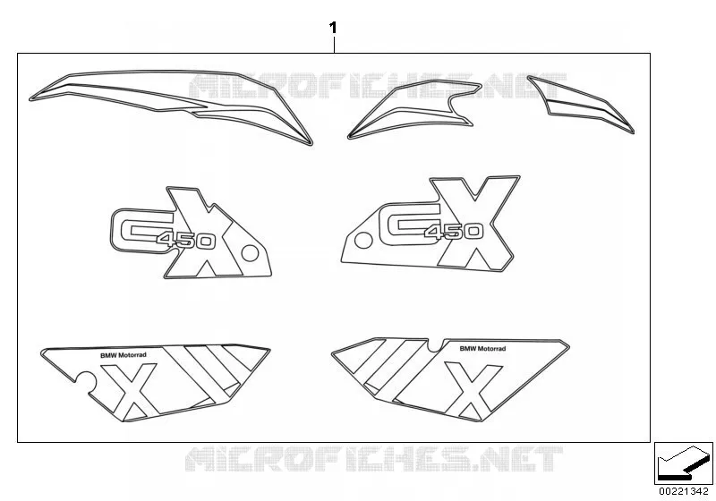 Graphiques BMW Motorrad BMW Motorrad G 450 2007 X  K16 (0145)