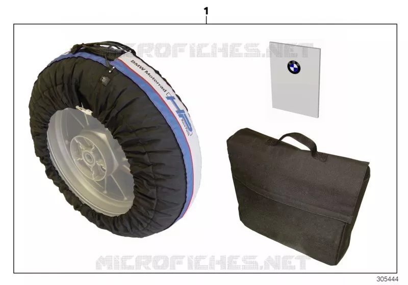 Jeu chauffe-pneu HP Race BMW Motorrad BMW Motorrad S 1000 2008   K46 (0507,0517)