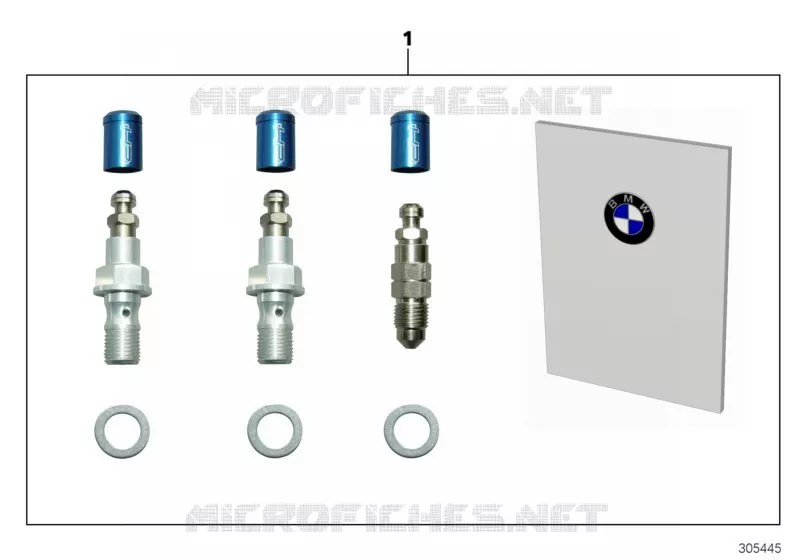 Jeu purgeur de frein HP Race BMW Motorrad BMW Motorrad S 1000 2010   K46 (0524,0534)