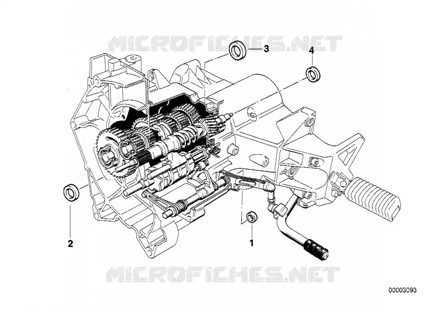 Joint darbre de boite de vitesses BMW Motorrad BMW Motorrad R 850 1996 4V  259 (0403)