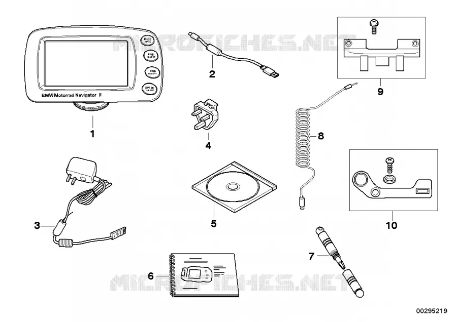 Navigateur II / II plus BMW Moto BMW Motorrad BMW Motorrad K 1200 2002 4 cyl. 4 soup.  K41 (0548,0558)