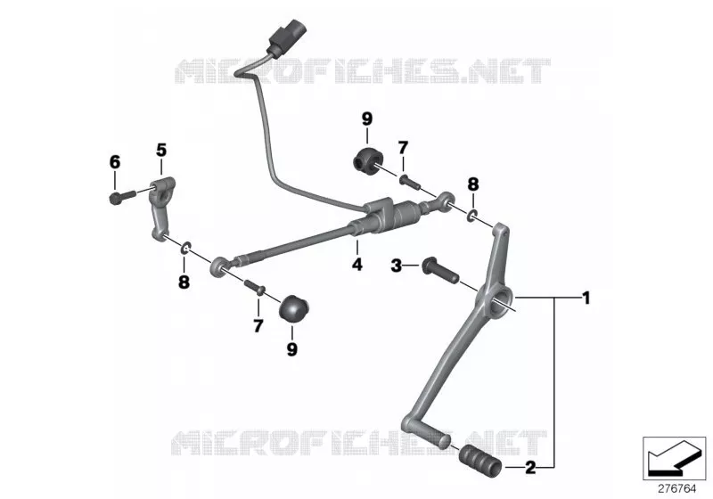 Pcs de cde de vts exterieures/levier BMW Motorrad BMW Motorrad S 1000 2011   K42 (0D01, 0D11)